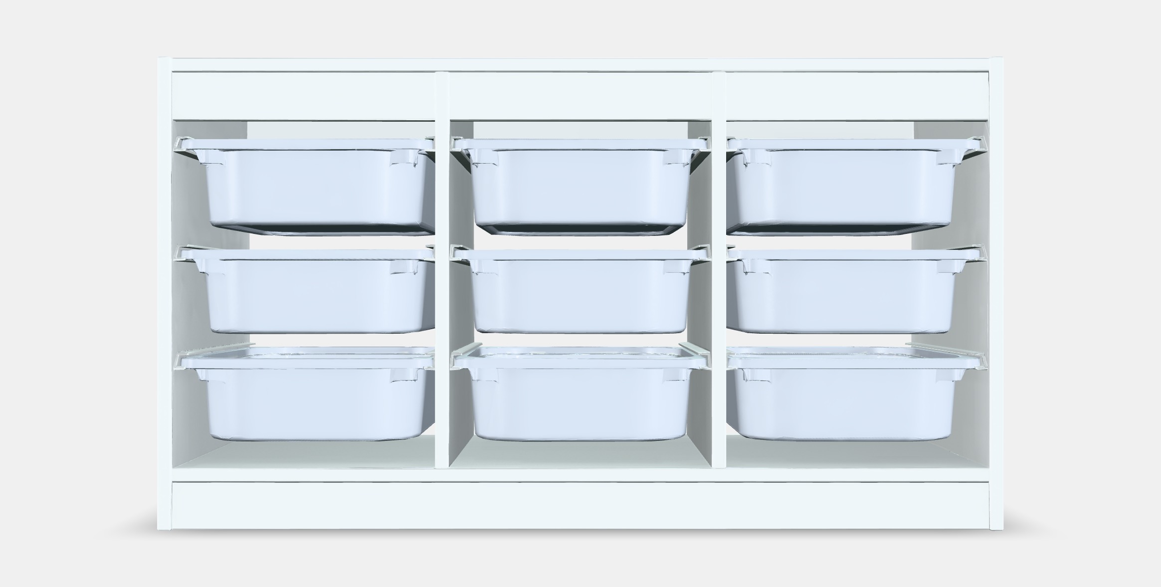 TROFAST Storage combination with boxes 3 Low-poly 3D model_15