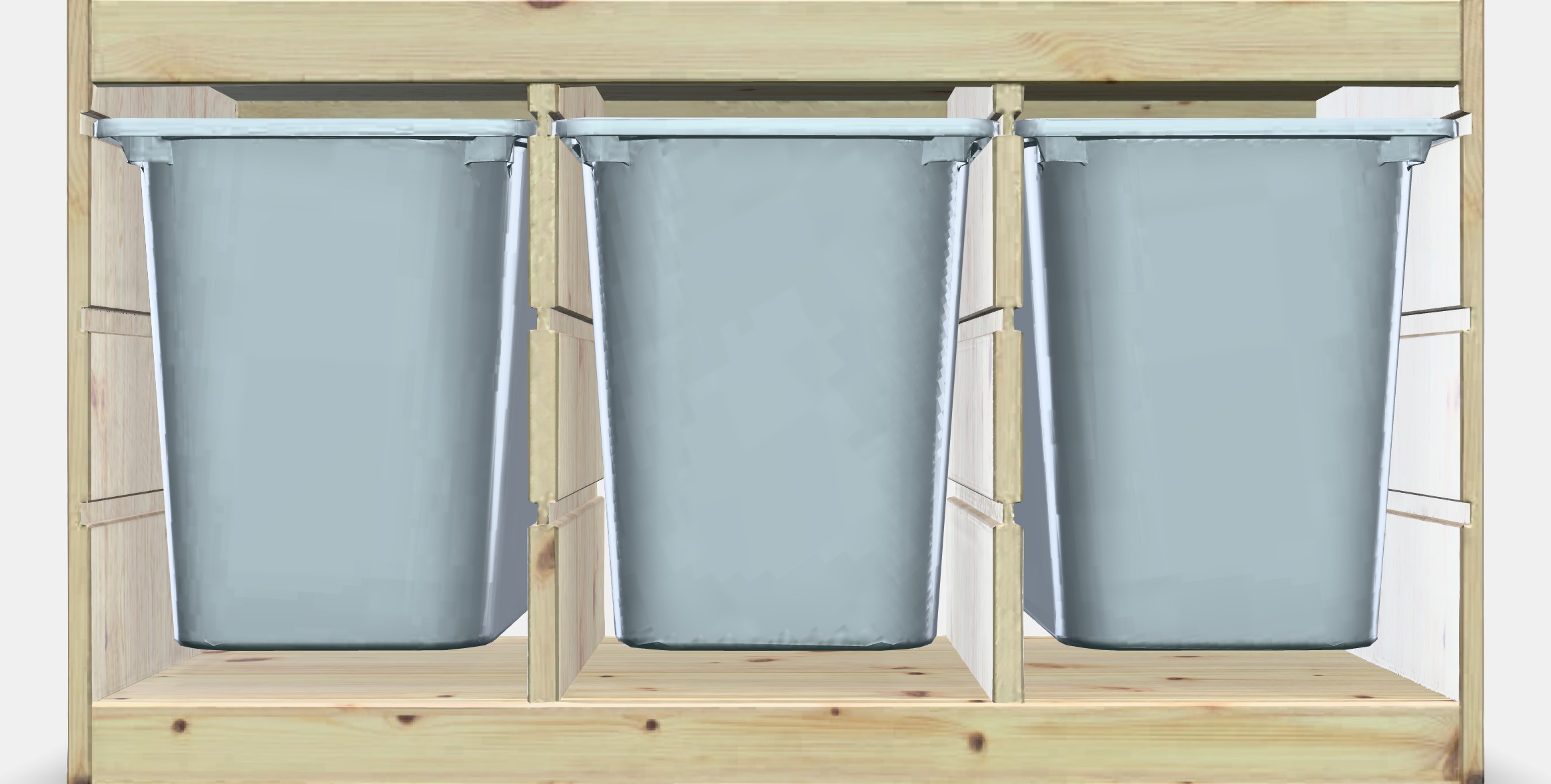 TROFAST Storage combination with boxes 4 Low-poly 3D model_13