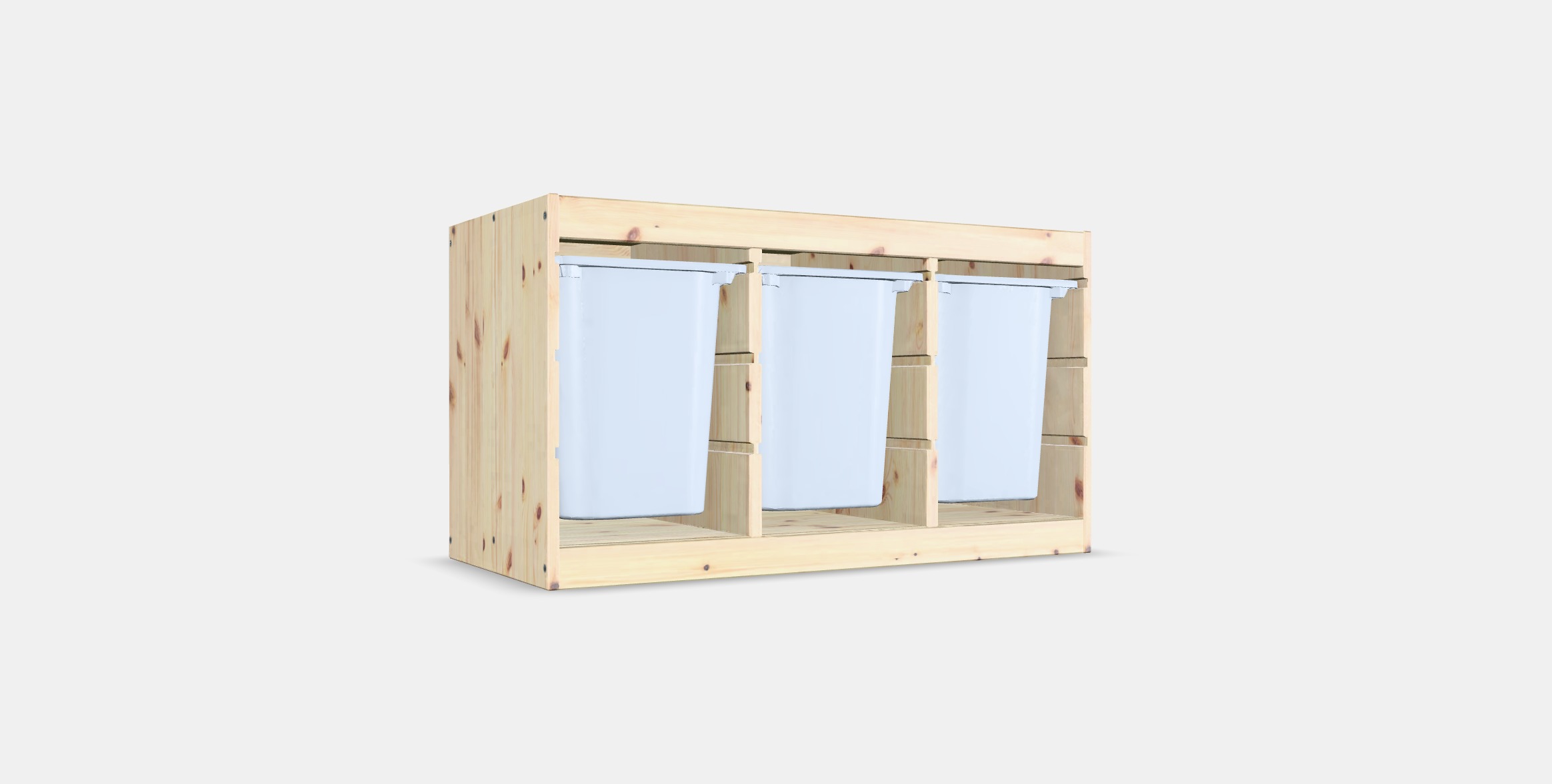 TROFAST Storage combination with boxes 4 Low-poly 3D model_16