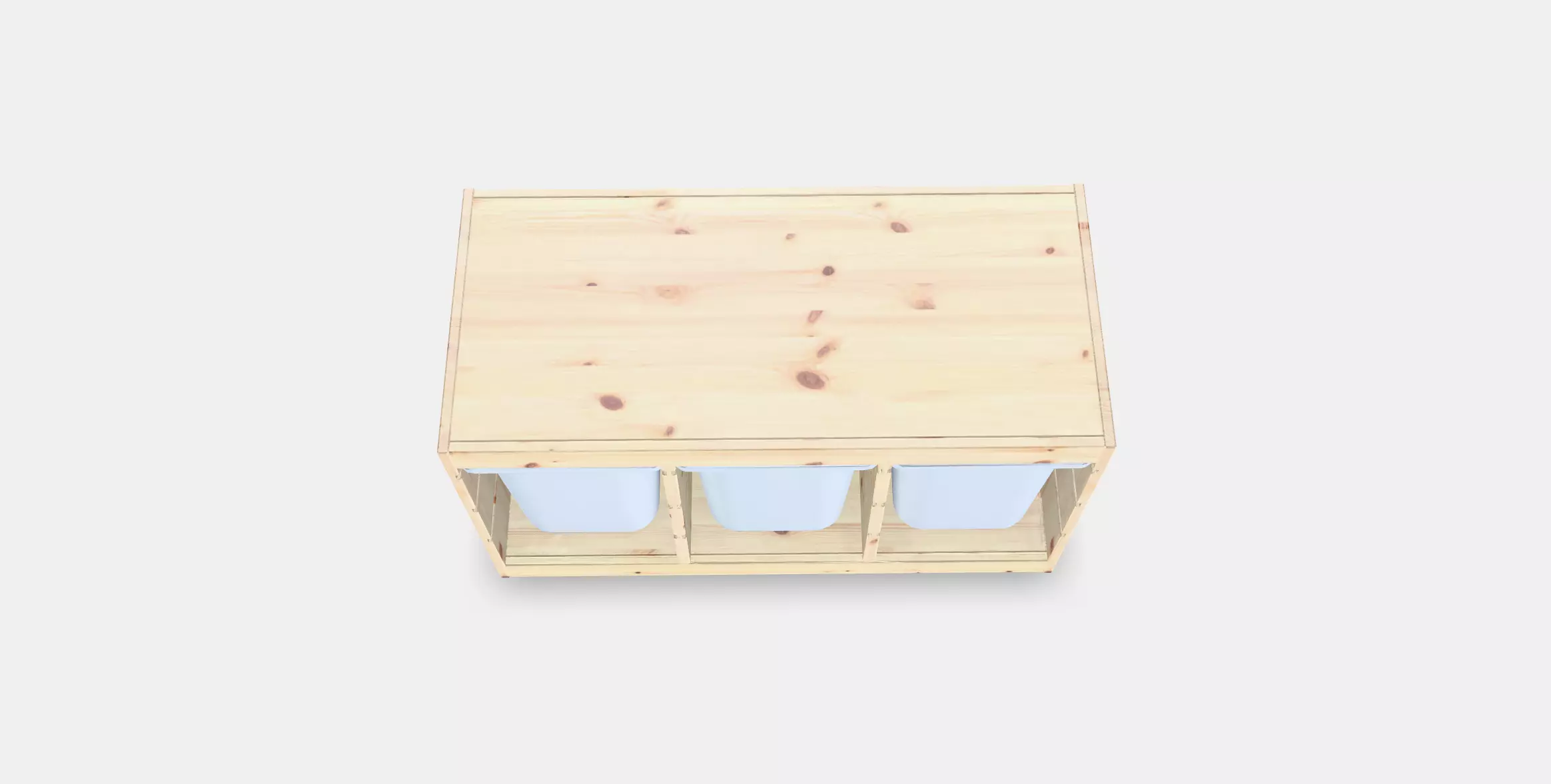 TROFAST Storage combination with boxes 4 Low-poly 3D model_0