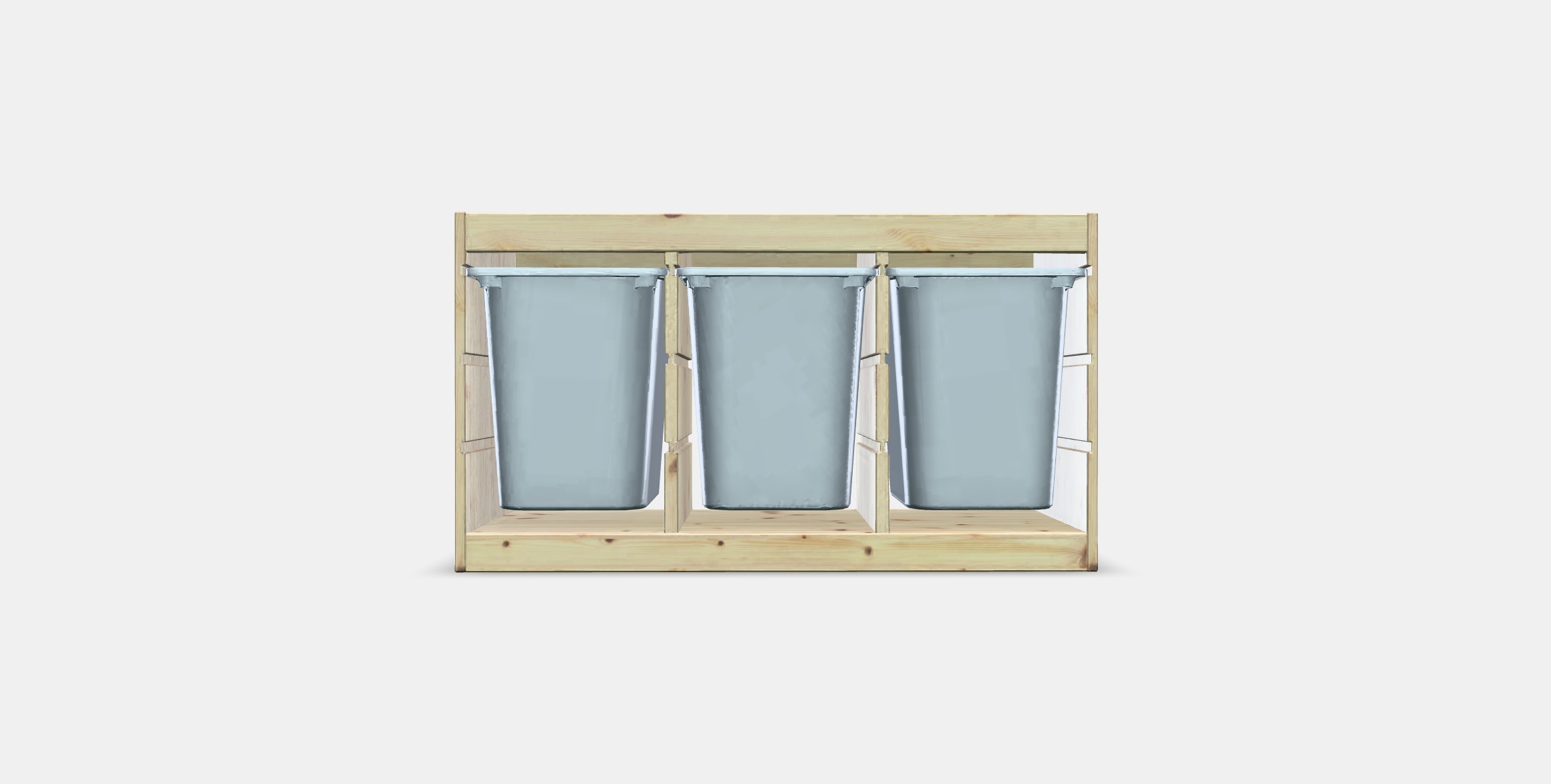 TROFAST Storage combination with boxes 4 Low-poly 3D model_8