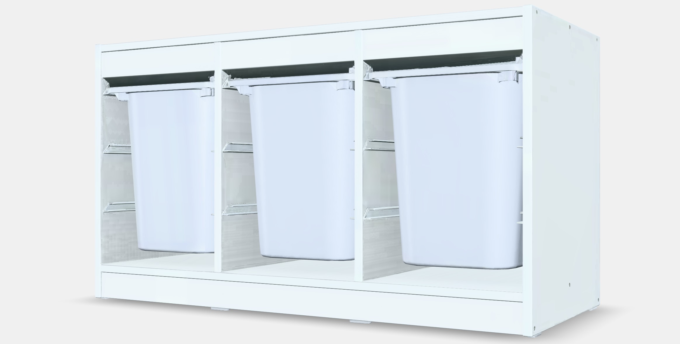 TROFAST Storage combination with boxes 5 Low-poly 3D model_6