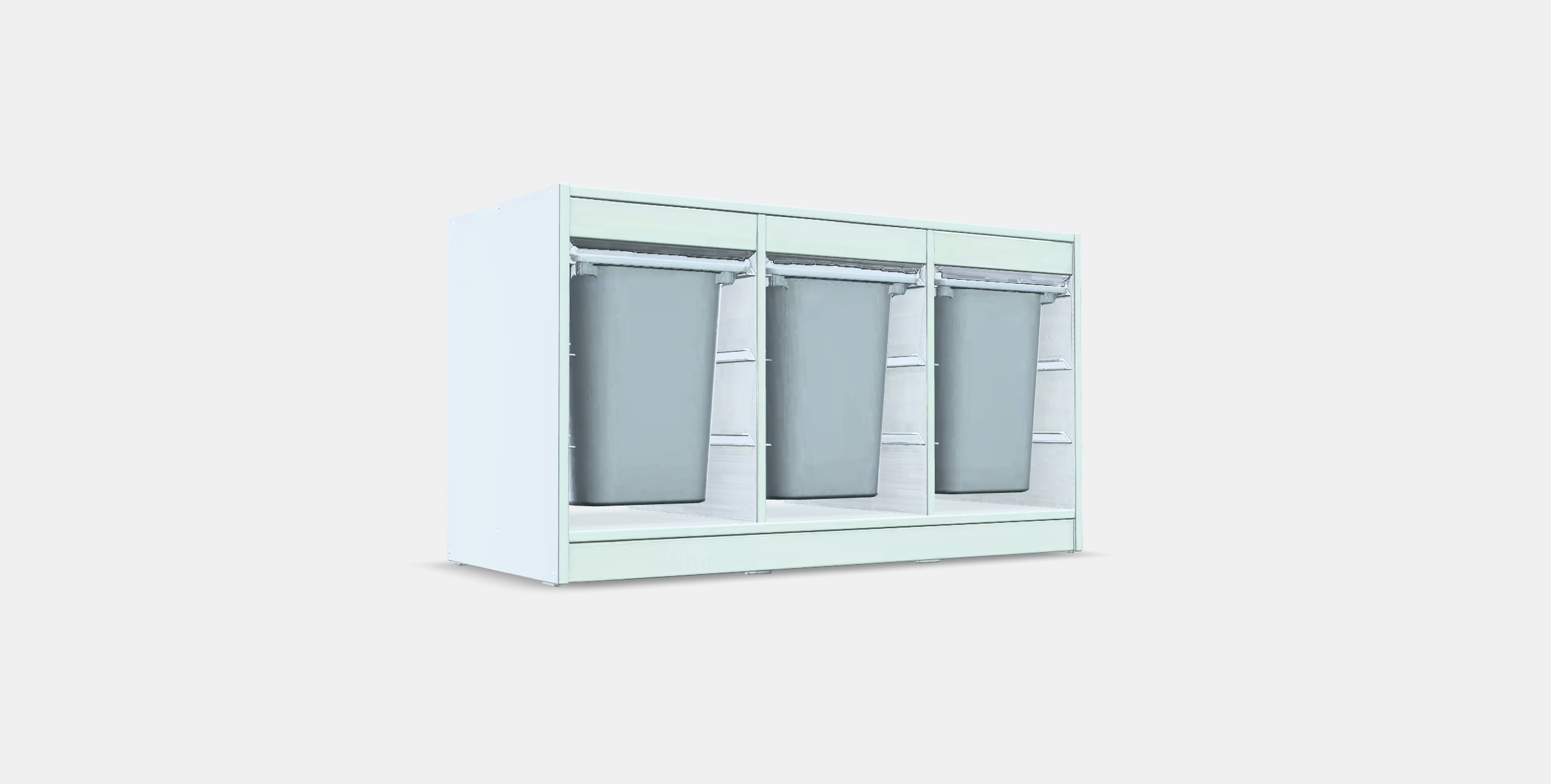 TROFAST Storage combination with boxes 5 Low-poly 3D model_3