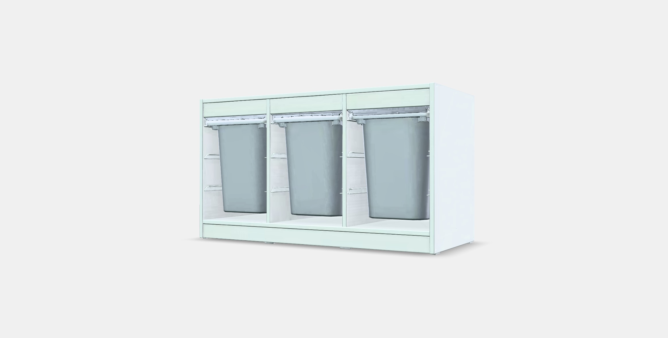 TROFAST Storage combination with boxes 5 Low-poly 3D model_12