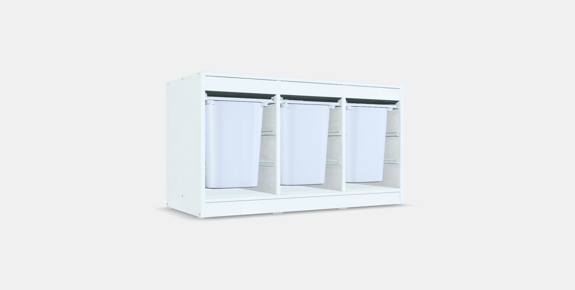 TROFAST Storage combination with boxes 5 Low-poly 3D model_16