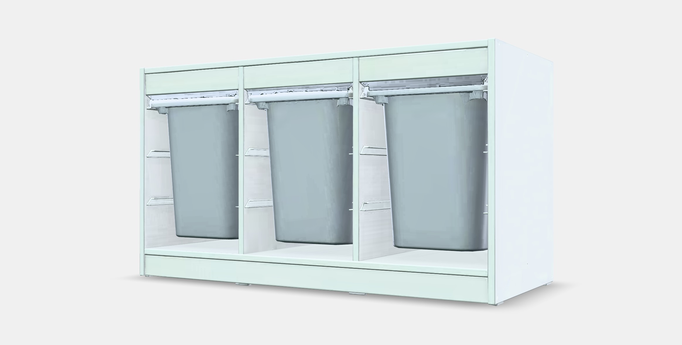 TROFAST Storage combination with boxes 5 Low-poly 3D model_15