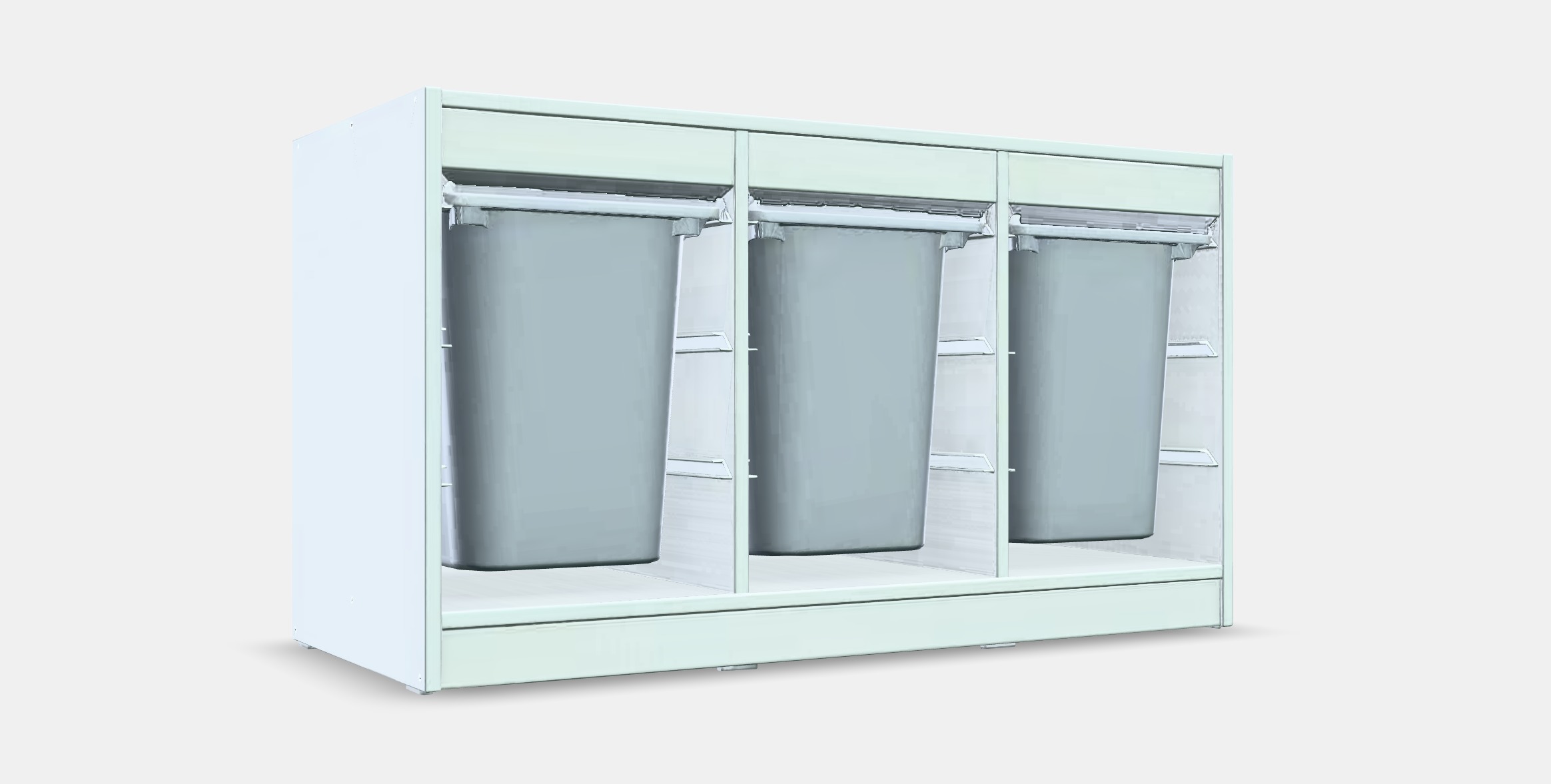 TROFAST Storage combination with boxes 5 Low-poly 3D model_8