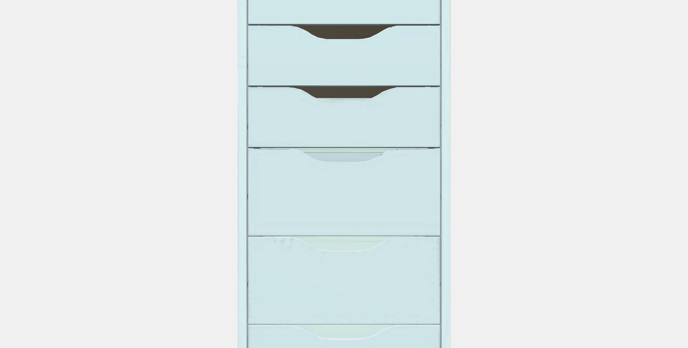 ALEX Drawer unit with 9 drawers 1 Low-poly 3D model_11