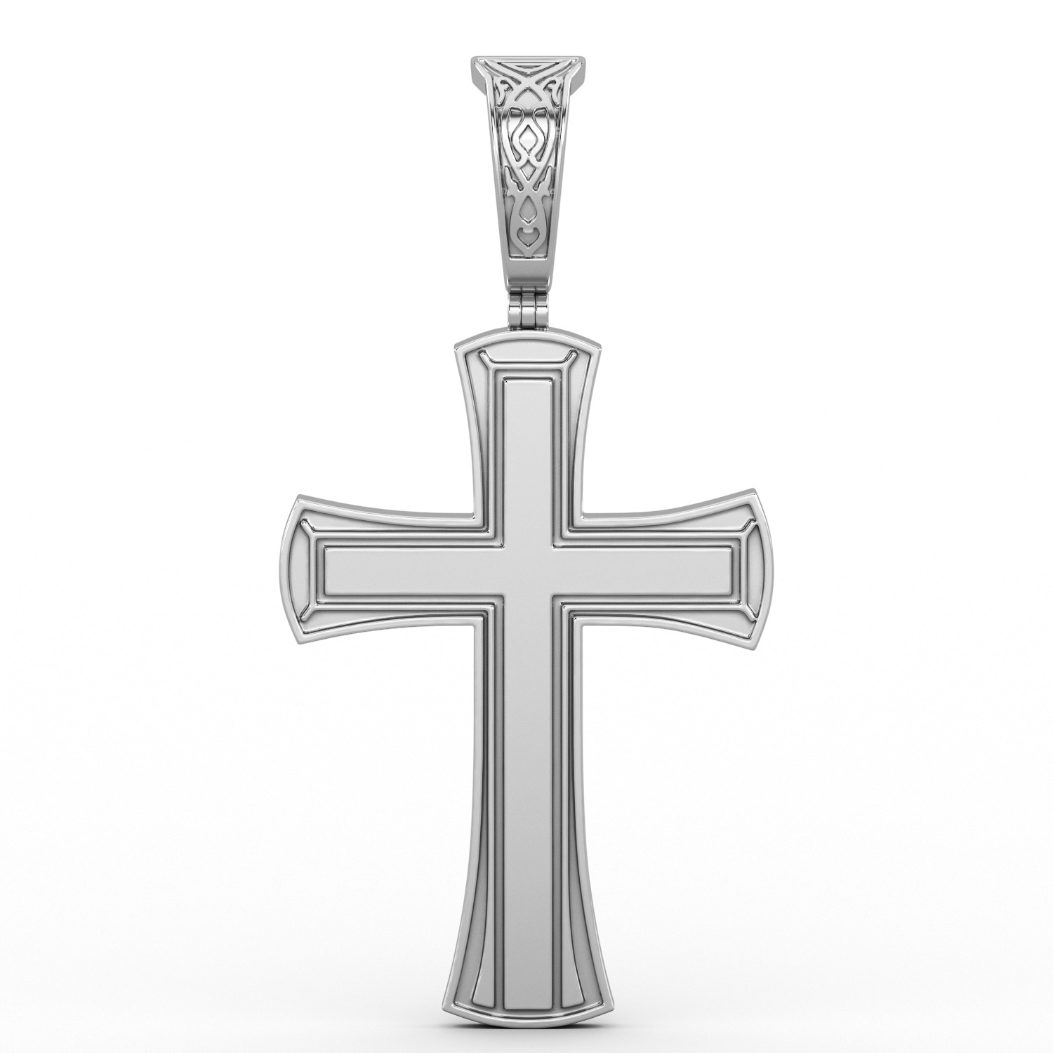 Church cross 3D print model_6