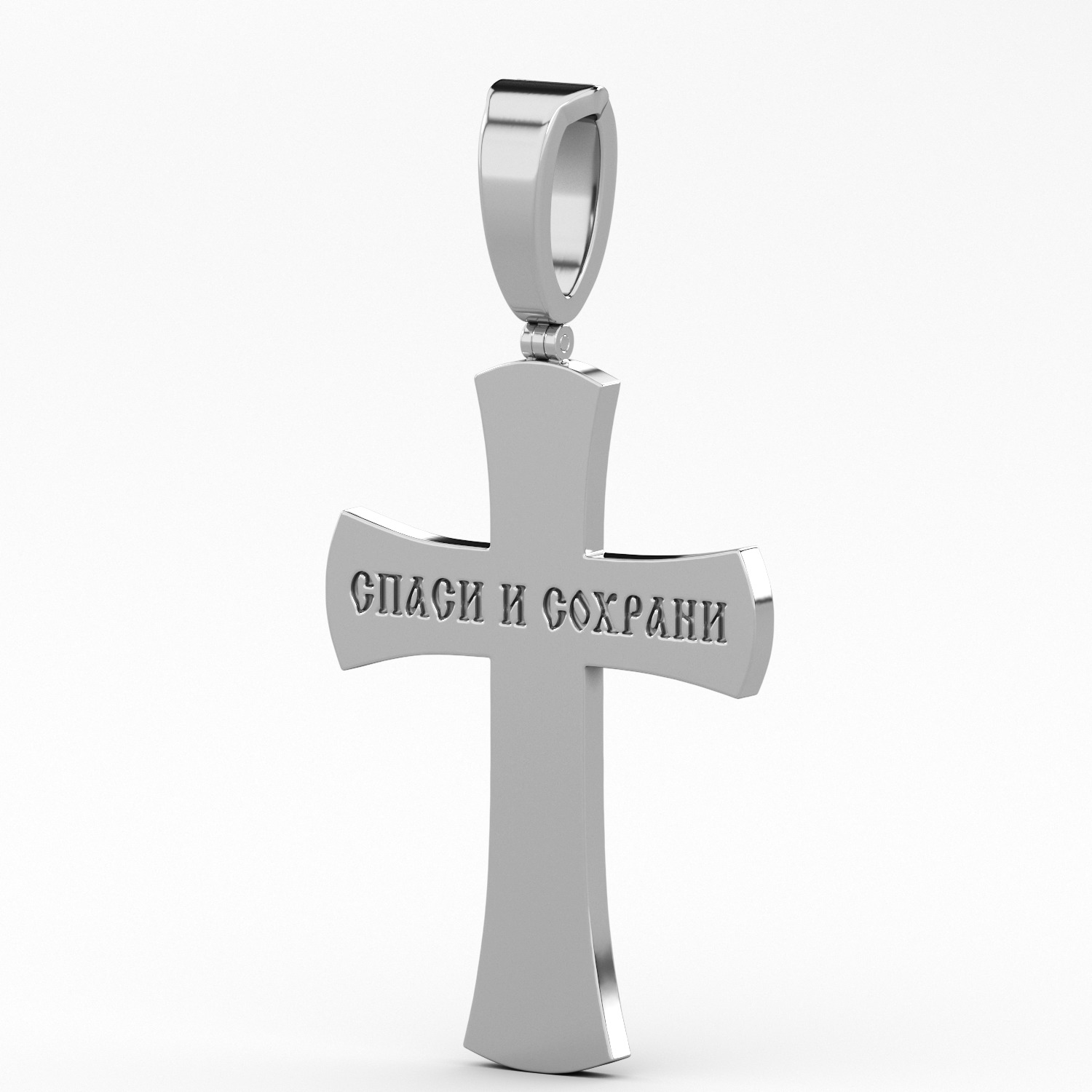 Church cross 3D print model_8