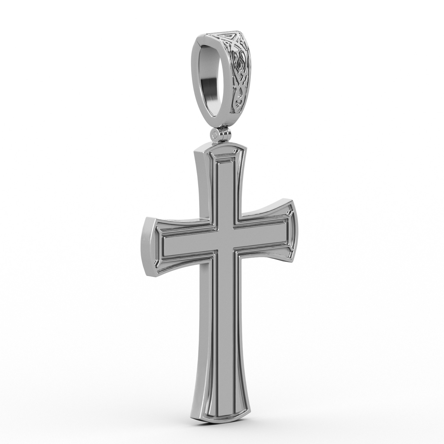 Church cross 3D print model_7