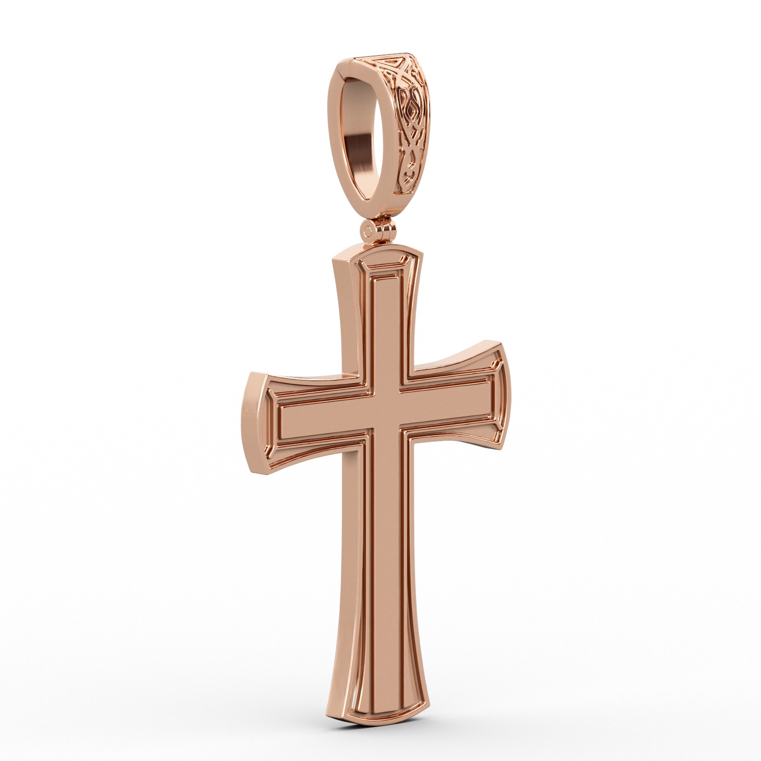 Church cross 3D print model_4