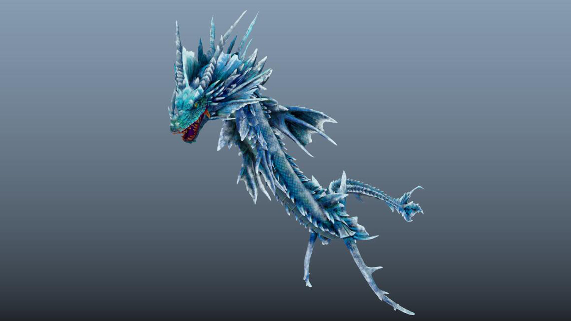chinese dragon loong 3D model_8