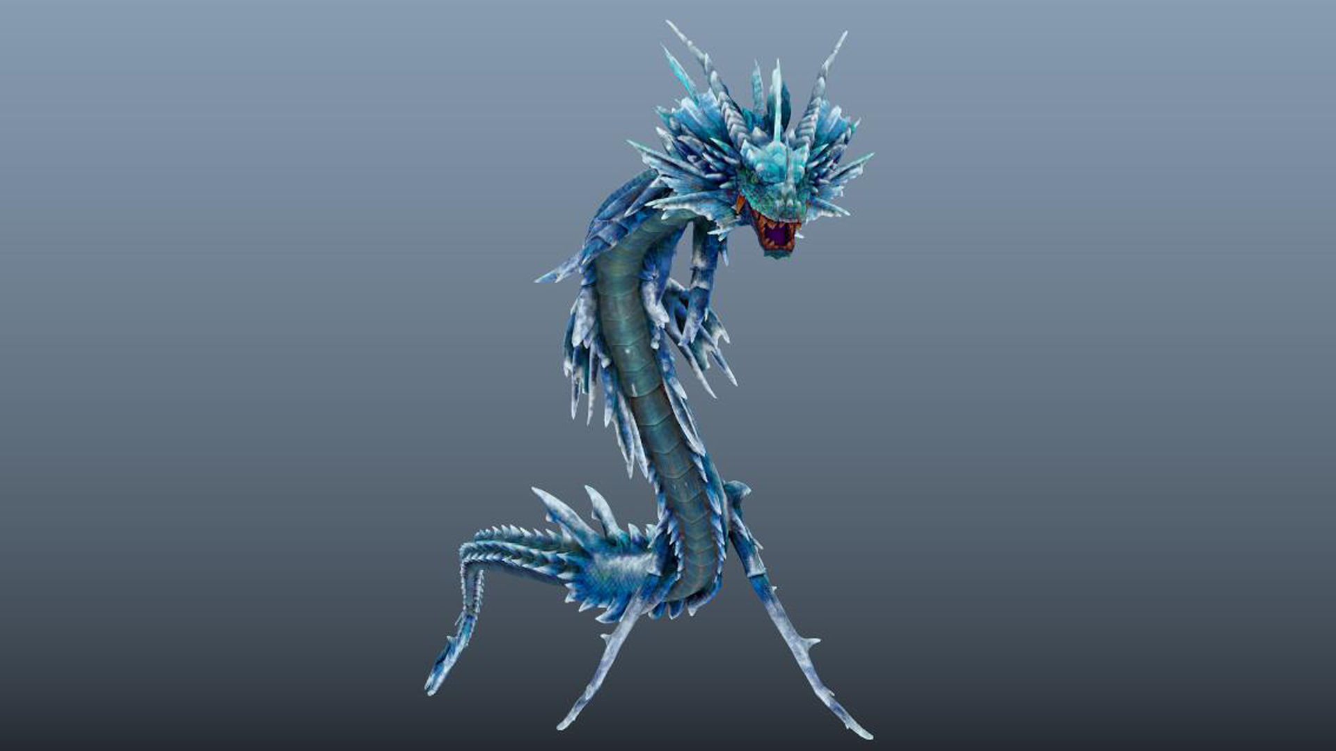 chinese dragon loong 3D model_9