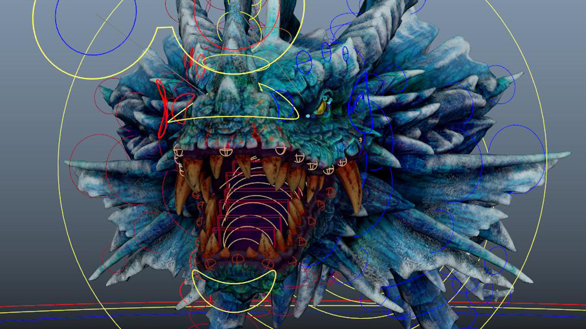 chinese dragon loong 3D model_5