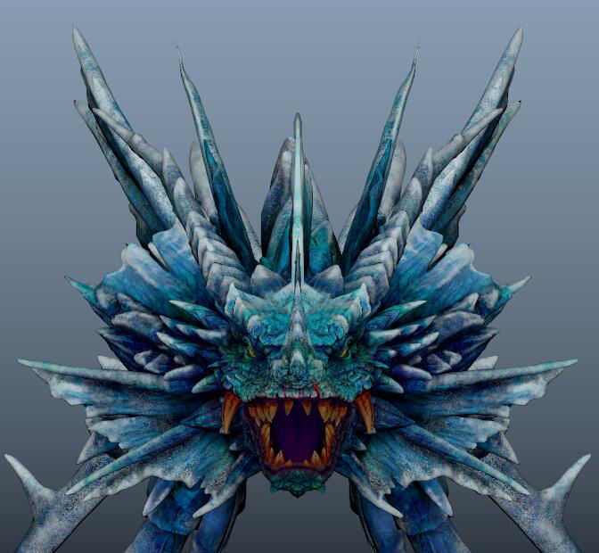 chinese dragon loong 3D model_15