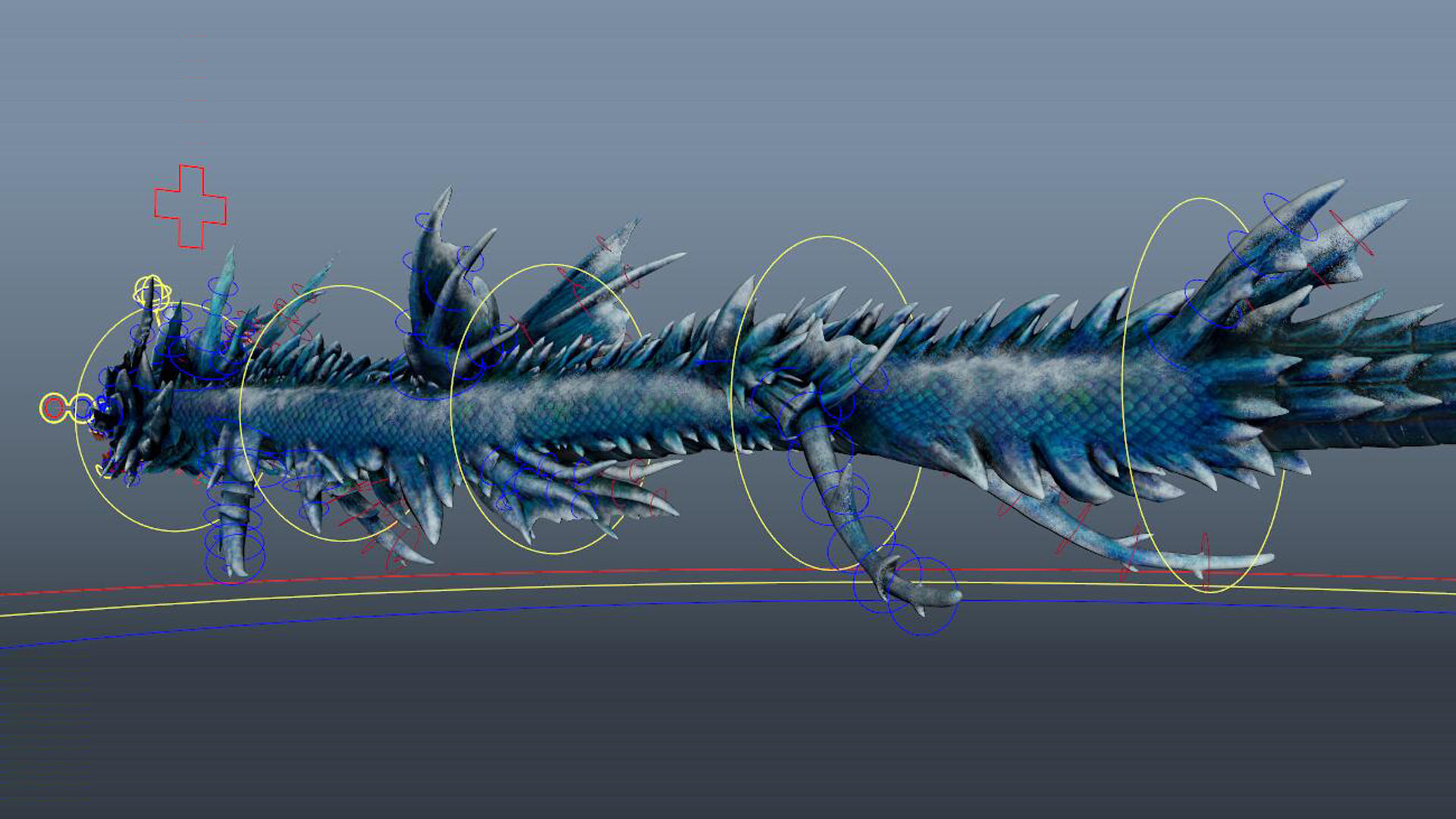 chinese dragon loong 3D model_3