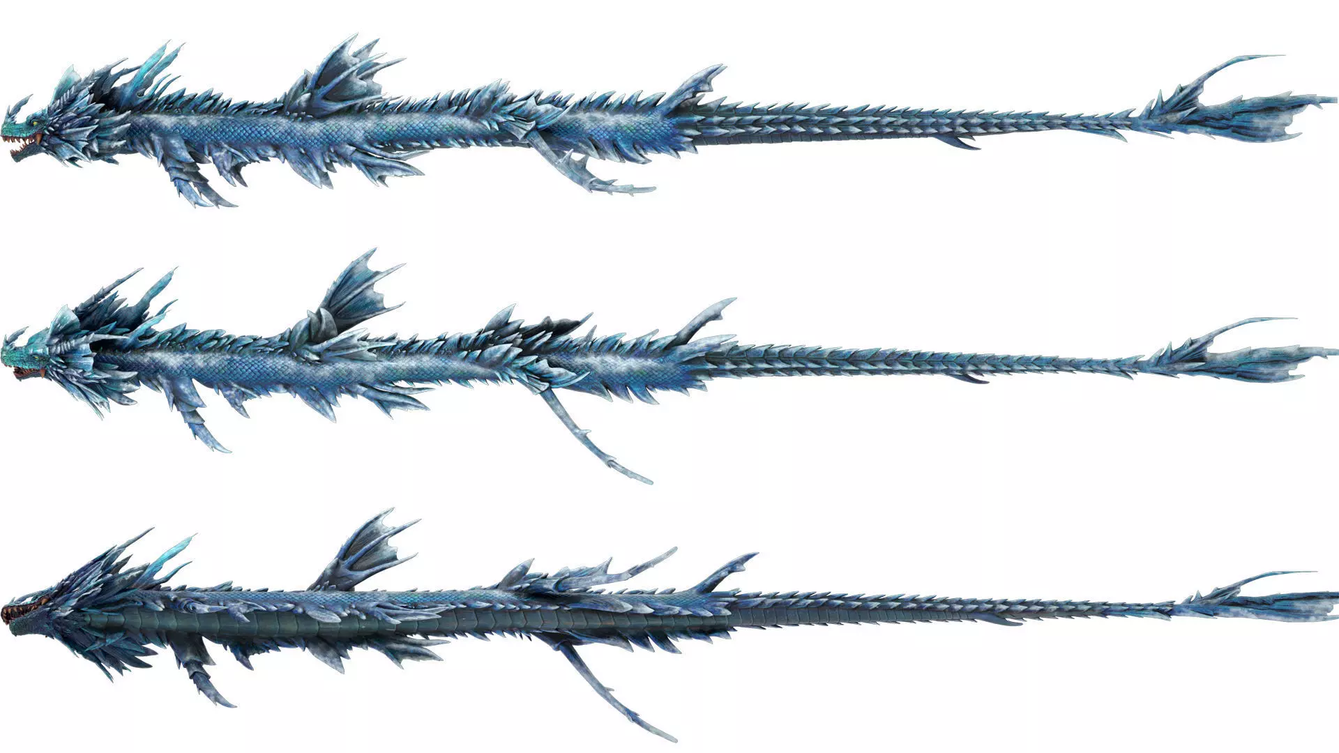 chinese dragon loong 3D model_0