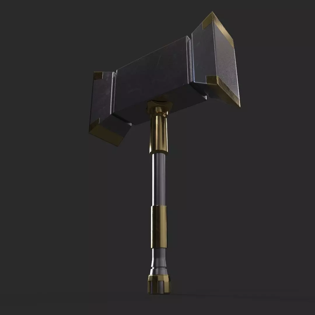Hammer Low-poly 3D model_0