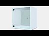 EKET Wall cabinet with glass door Low-poly 3D model_1