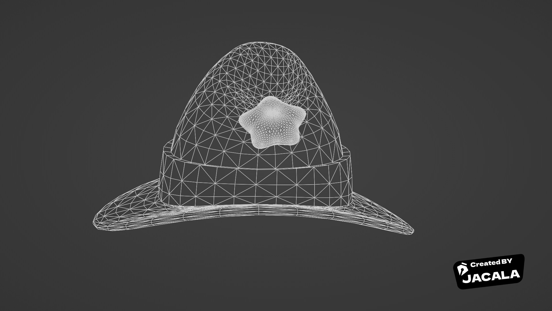 Magician Hat 3D model_7