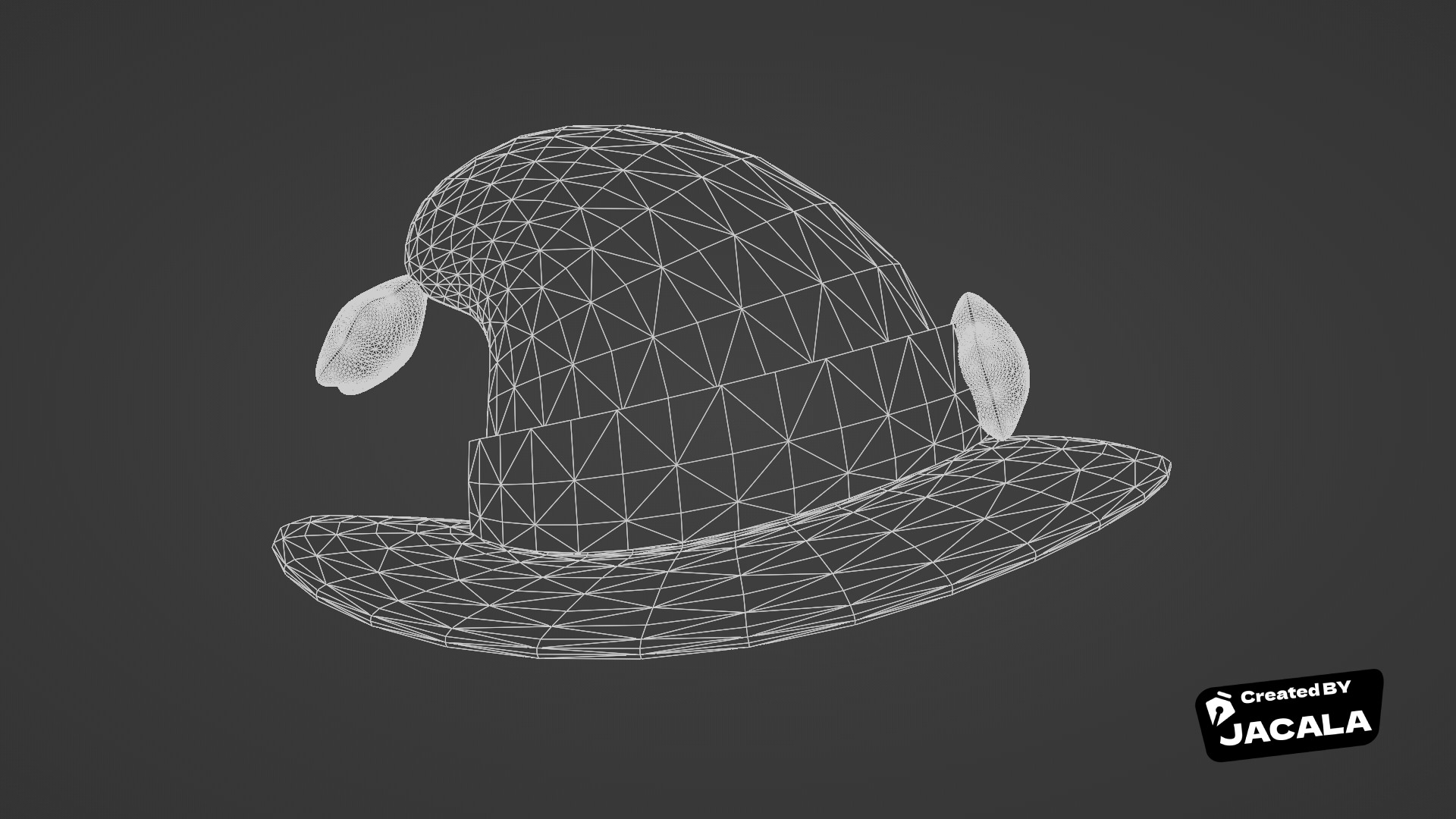 Magician Hat 3D model_4