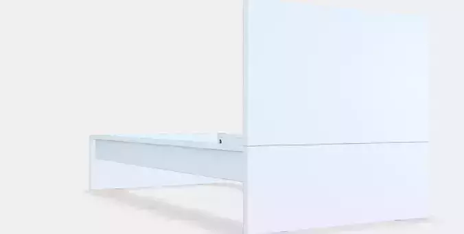 MALM Bed frame high 5 Low-poly 3D model