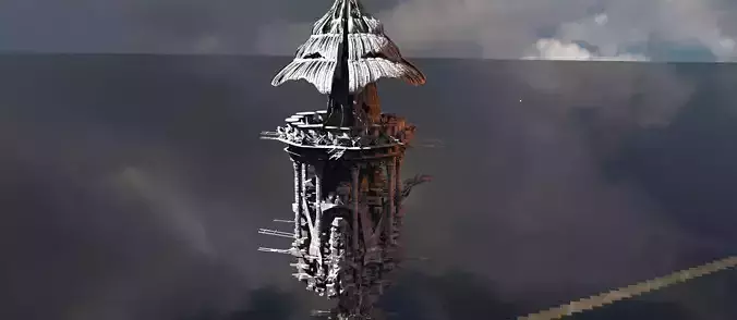  Desert island Sci fi hut 1