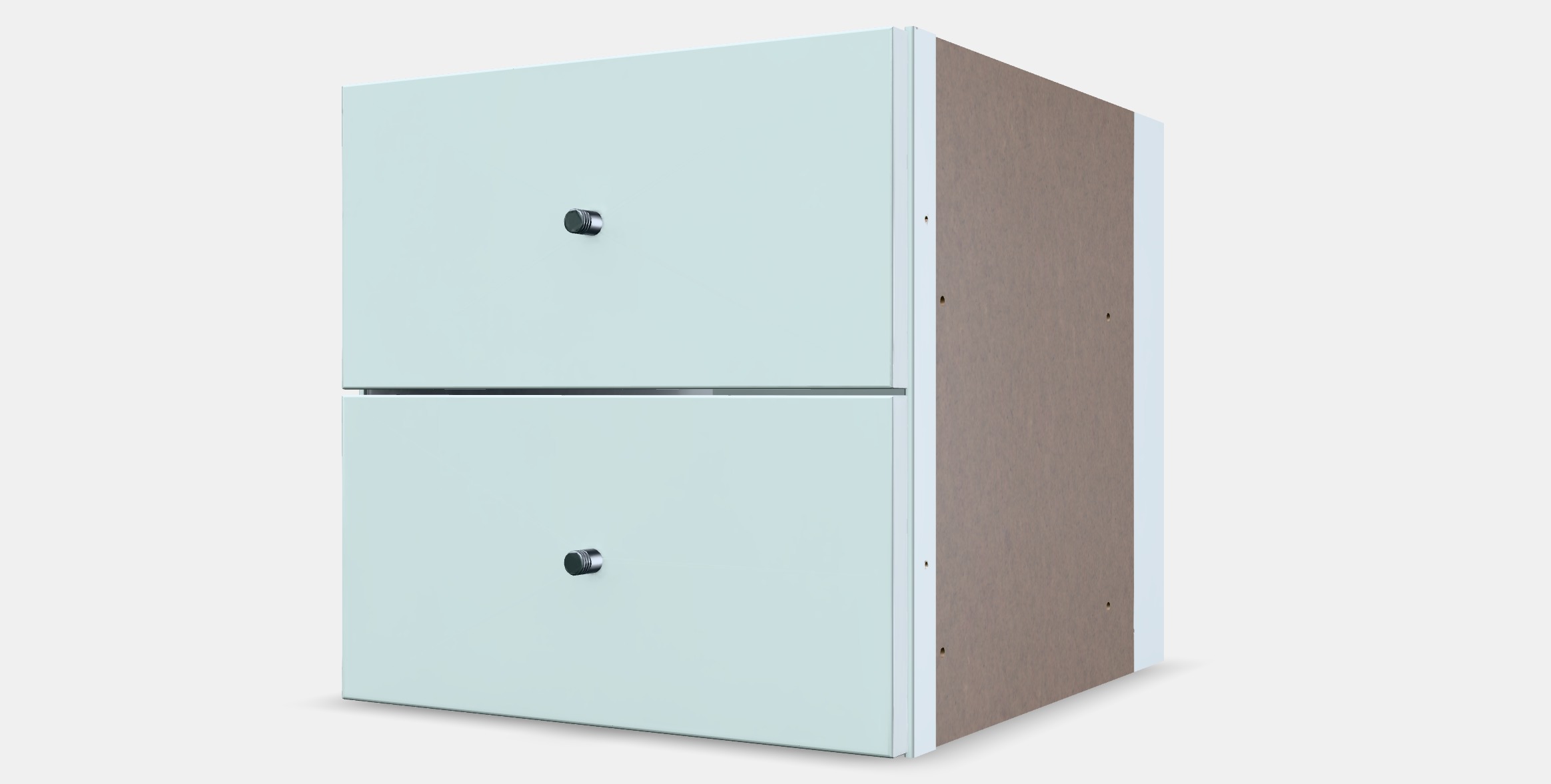 KALLAX Insert with 2 drawers Low-poly 3D model_13