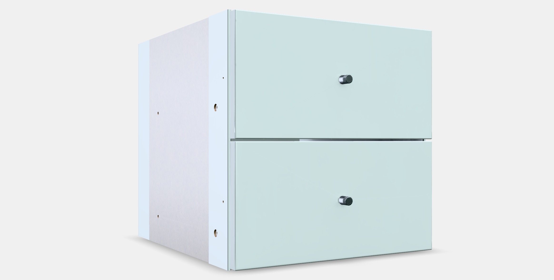 KALLAX Insert with 2 drawers Low-poly 3D model_9