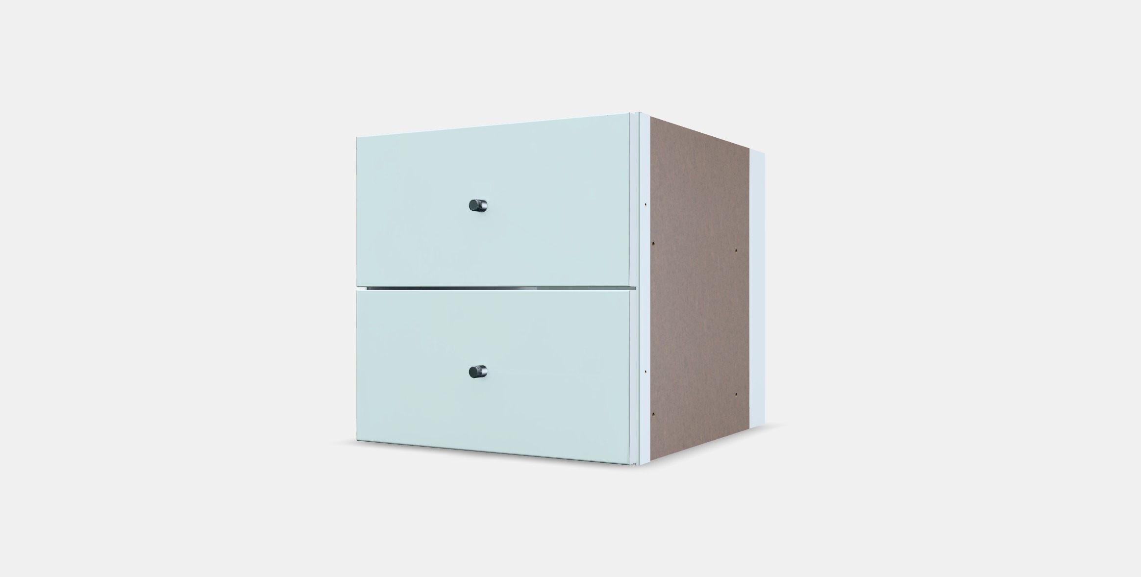 KALLAX Insert with 2 drawers Low-poly 3D model_12