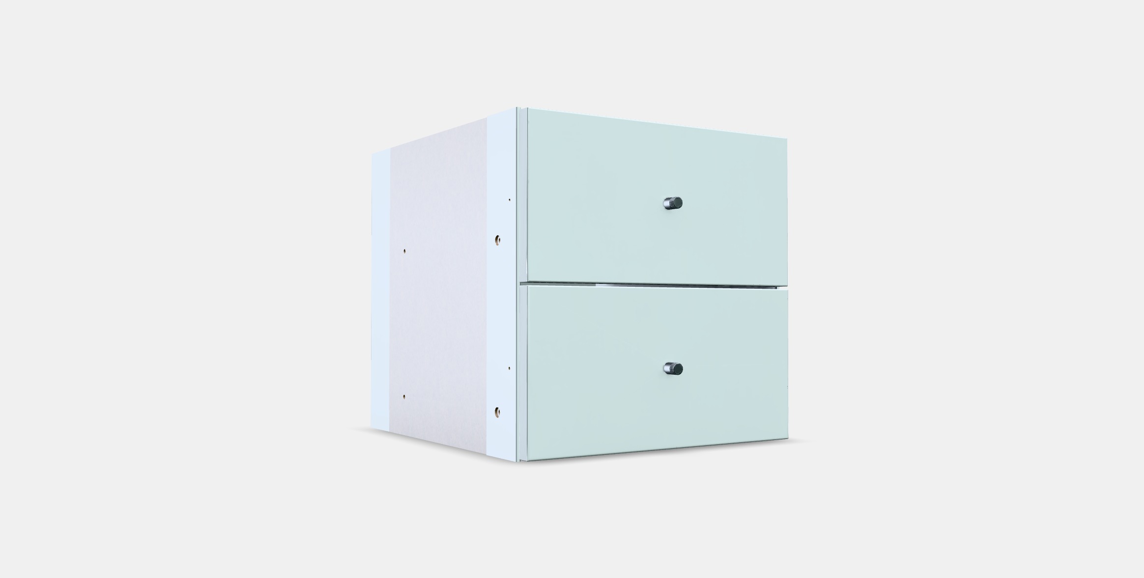 KALLAX Insert with 2 drawers Low-poly 3D model_2