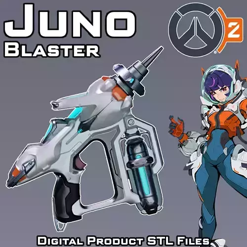 Si Fi Juno Blaster Overwatch 2  3D print model
