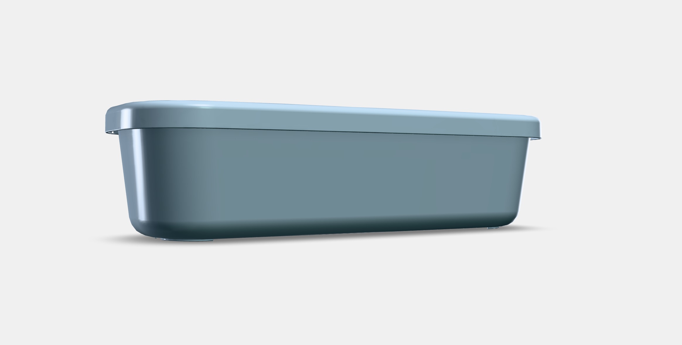 RYKTA Storage box with lid 2 Low-poly 3D model_9