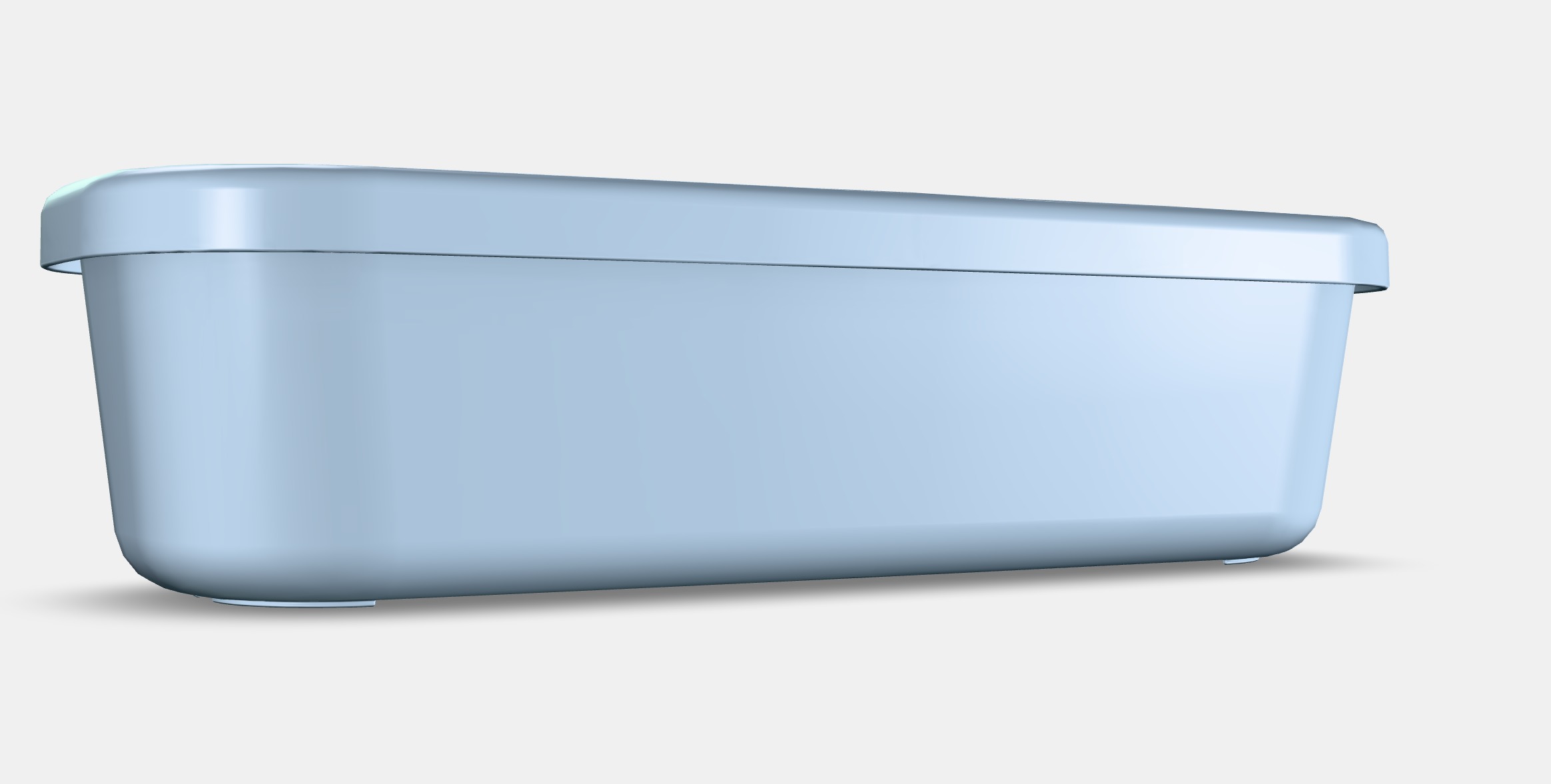 RYKTA Storage box with lid 2 Low-poly 3D model_2