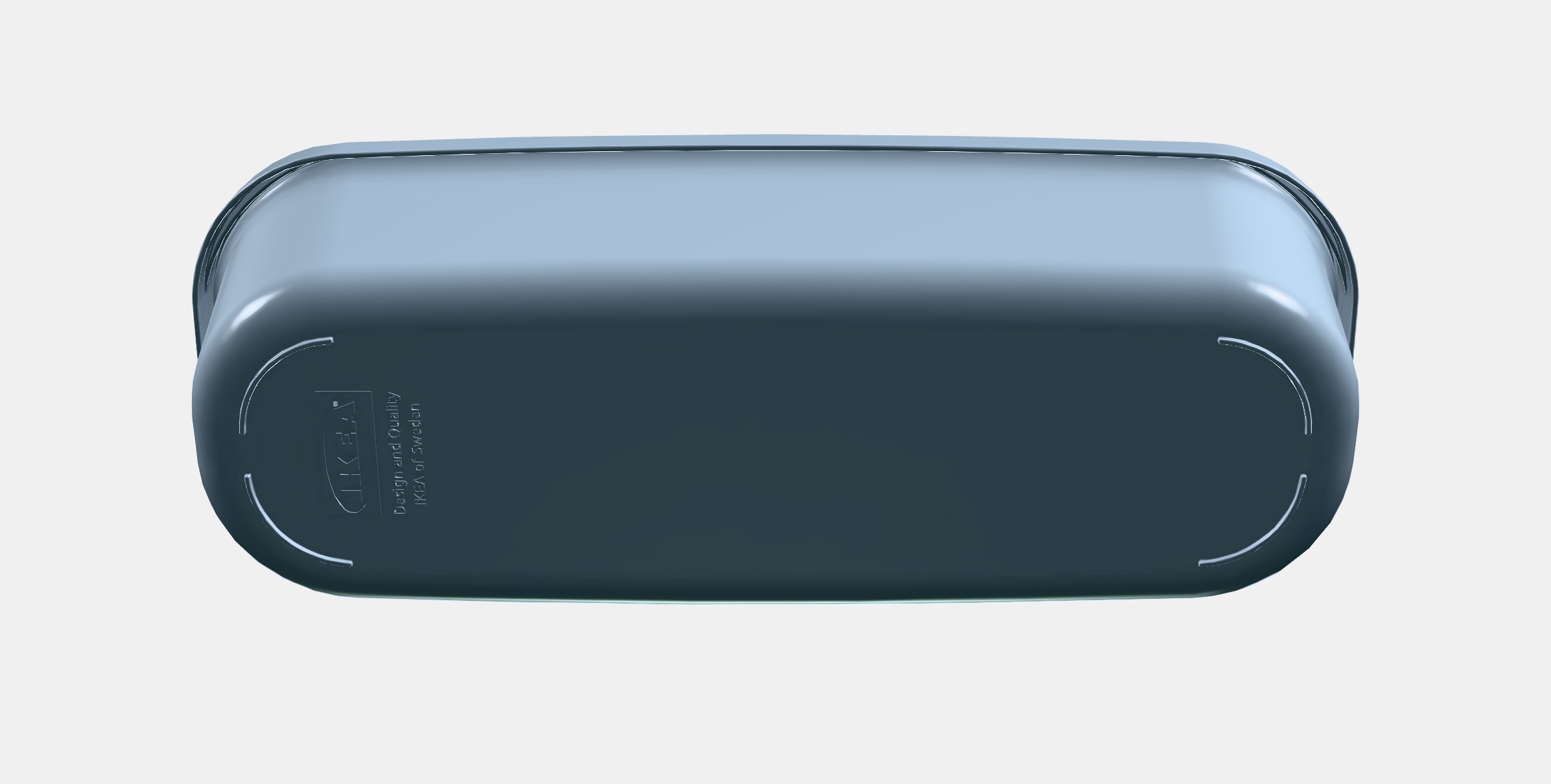 RYKTA Storage box with lid 2 Low-poly 3D model_8