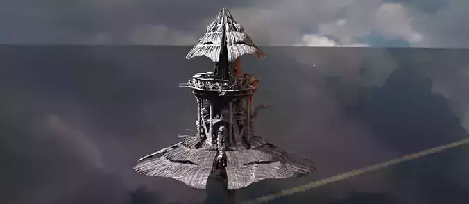 Desert island Sci fi hut 2 