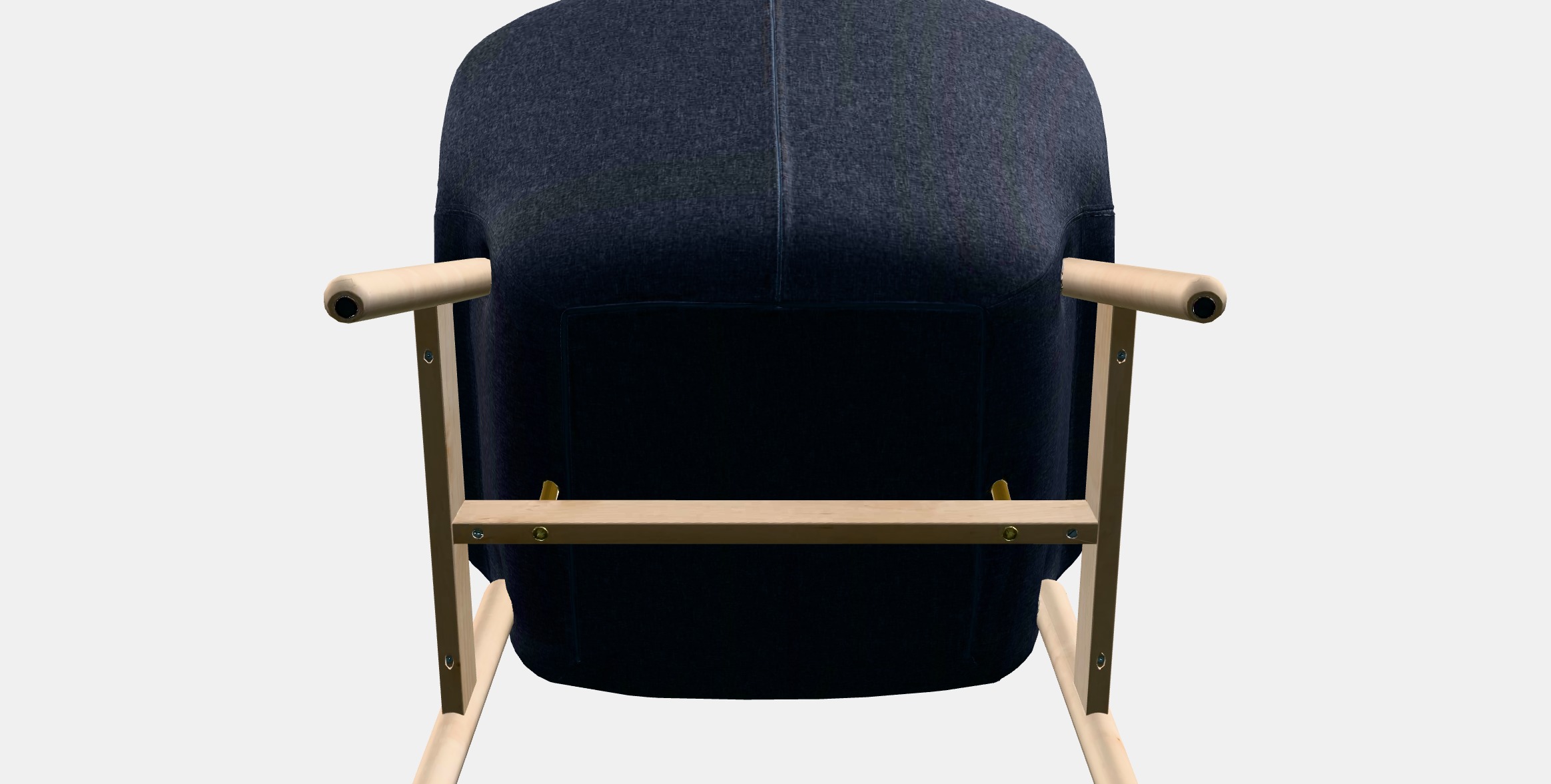 VEDBO Armchair 1 Low-poly 3D model_8