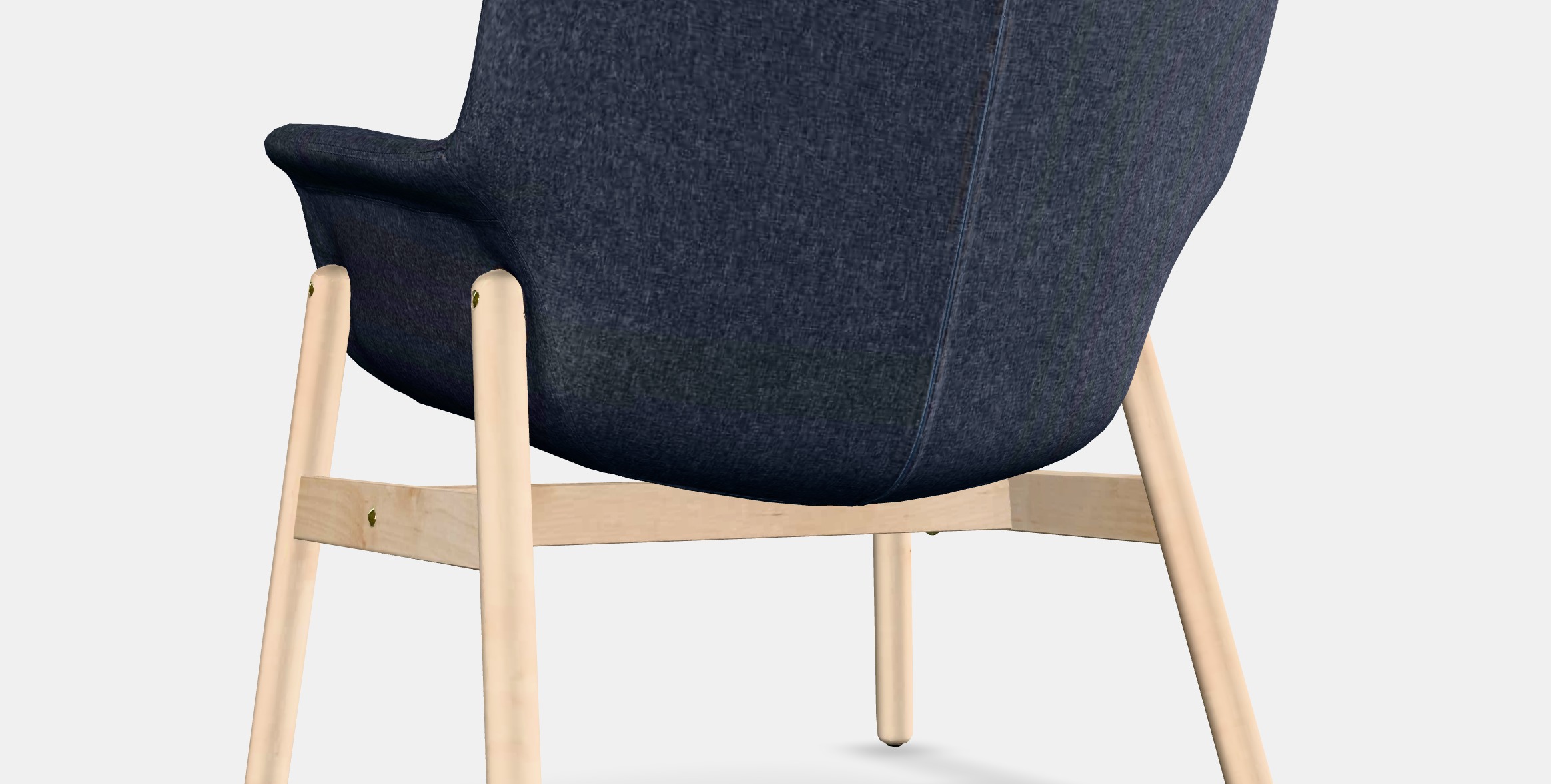 VEDBO Armchair 1 Low-poly 3D model_2