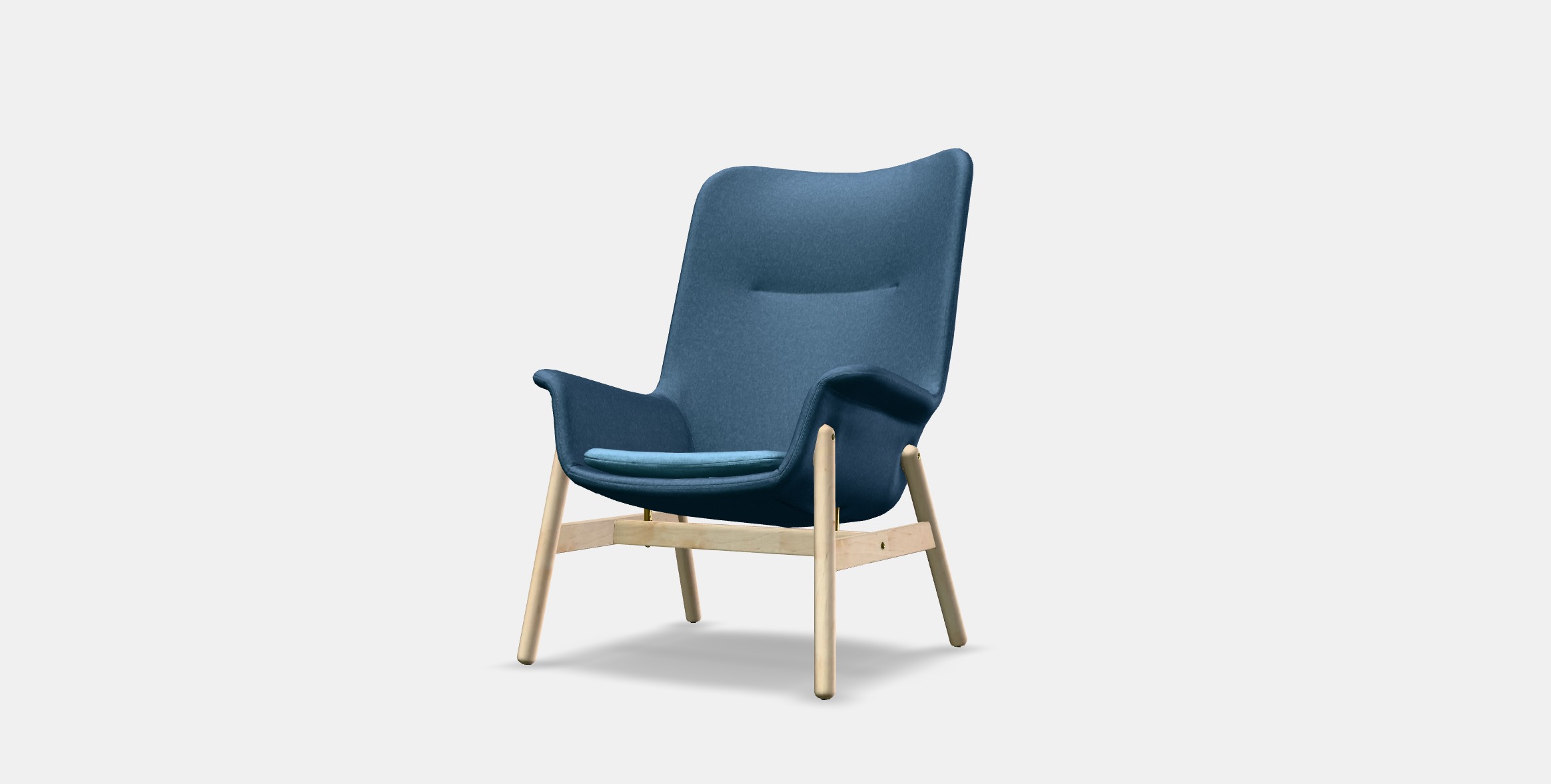 VEDBO High-back armchair 1 Low-poly 3D model_12