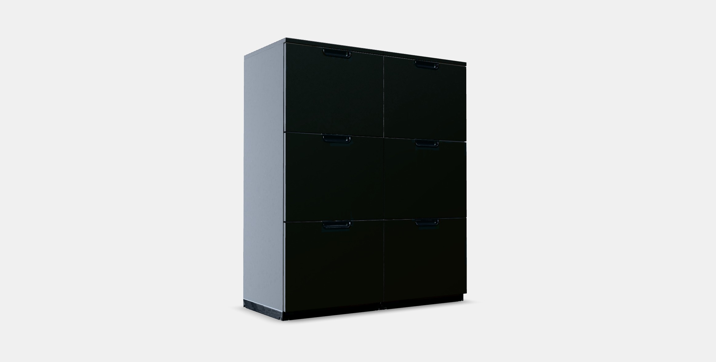 GALANT Storage combination with filing Low-poly 3D model_4