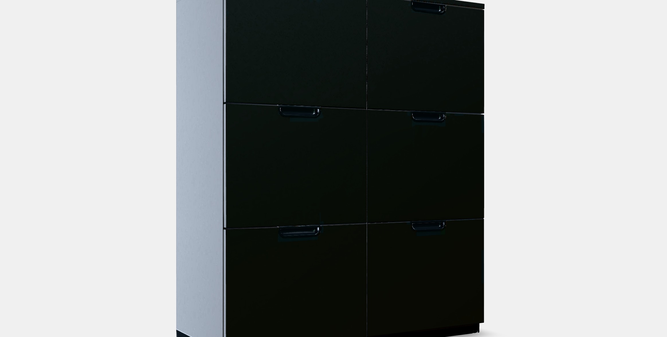 GALANT Storage combination with filing Low-poly 3D model_9