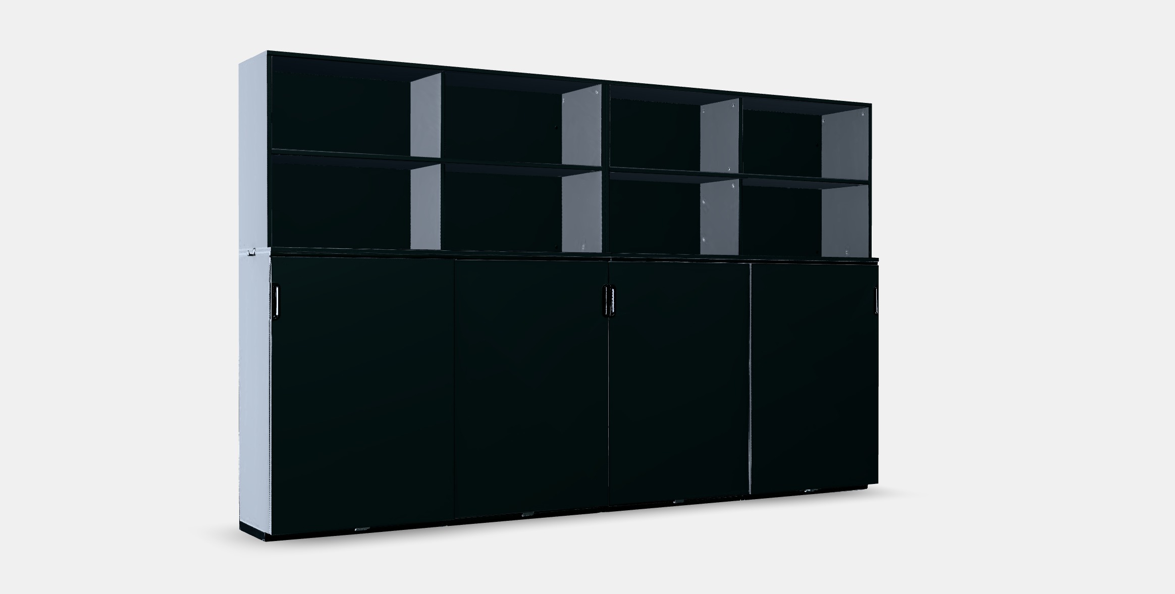 GALANT Storage combination w sliding doors 1 Low-poly 3D model_8