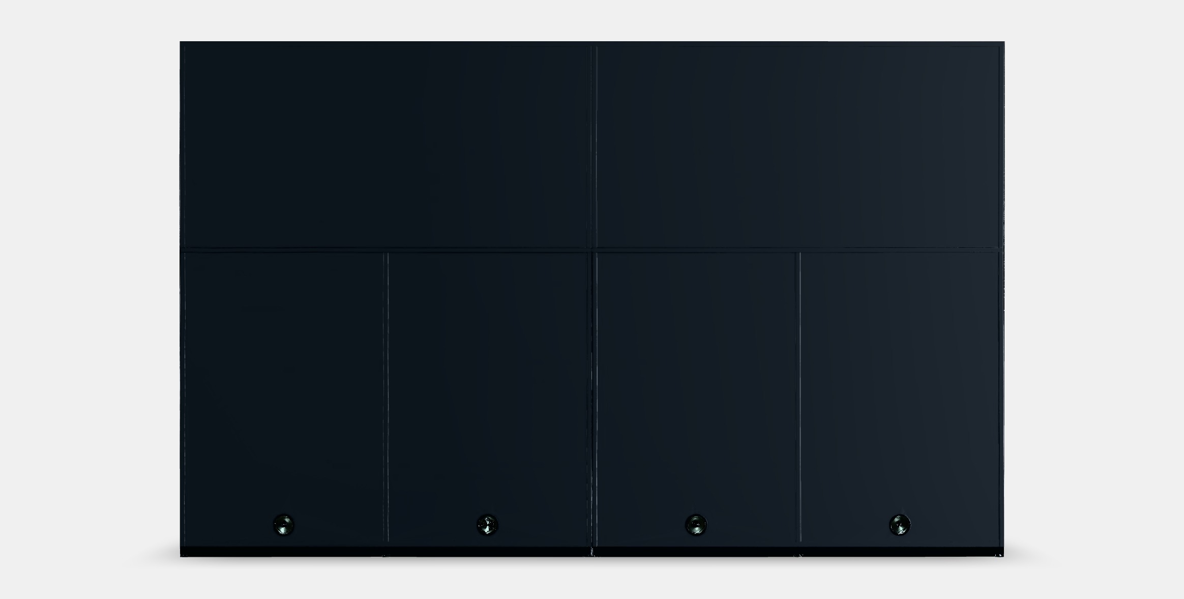 GALANT Storage combination w sliding doors 1 Low-poly 3D model_14