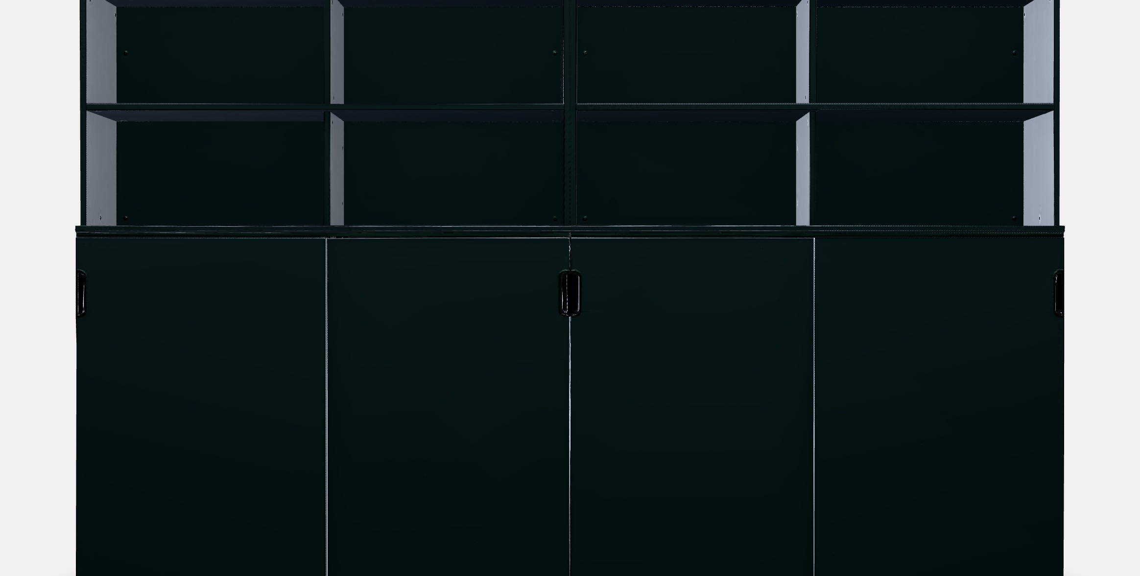 GALANT Storage combination w sliding doors 1 Low-poly 3D model_10