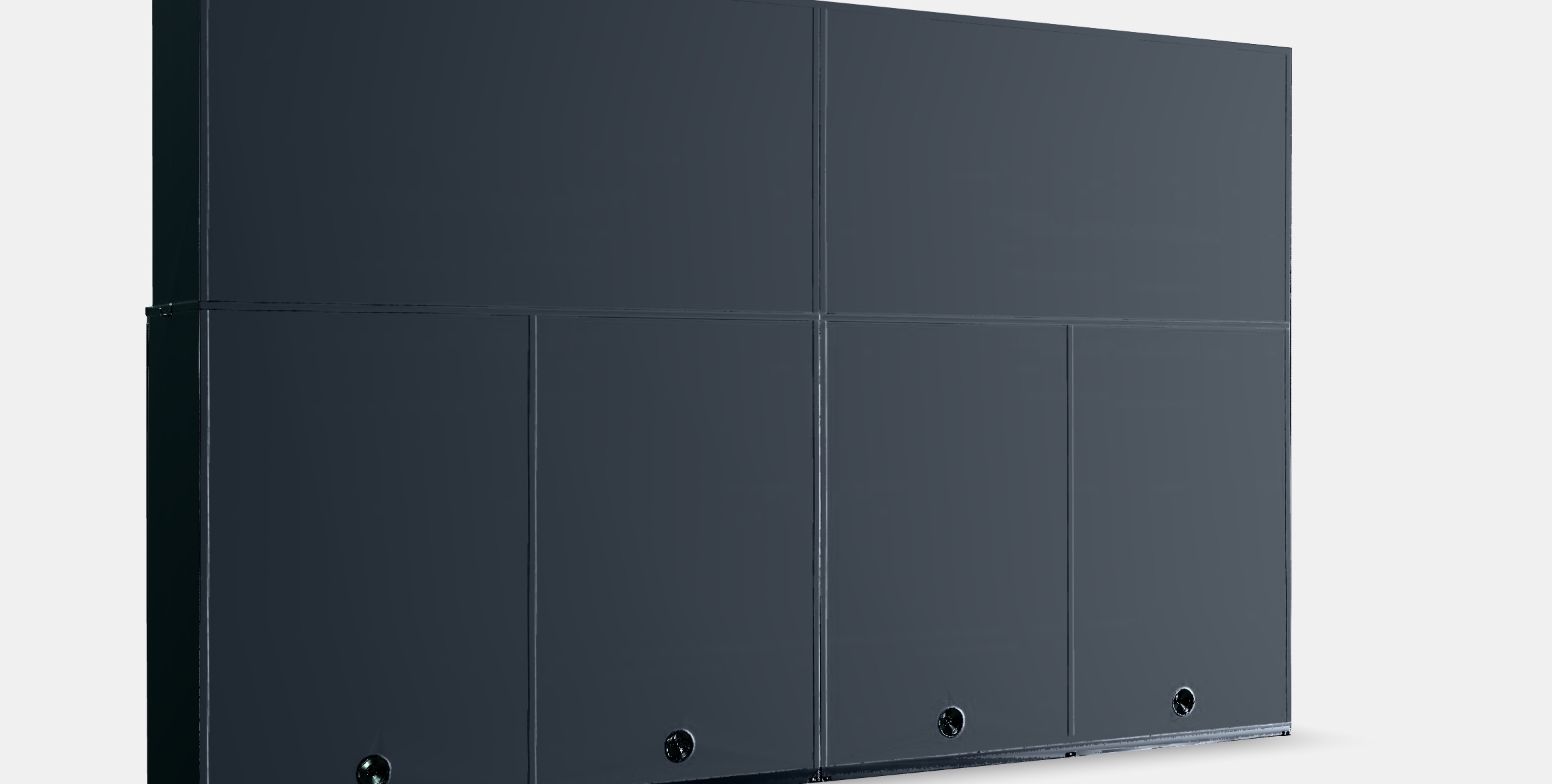 GALANT Storage combination w sliding doors 1 Low-poly 3D model_2