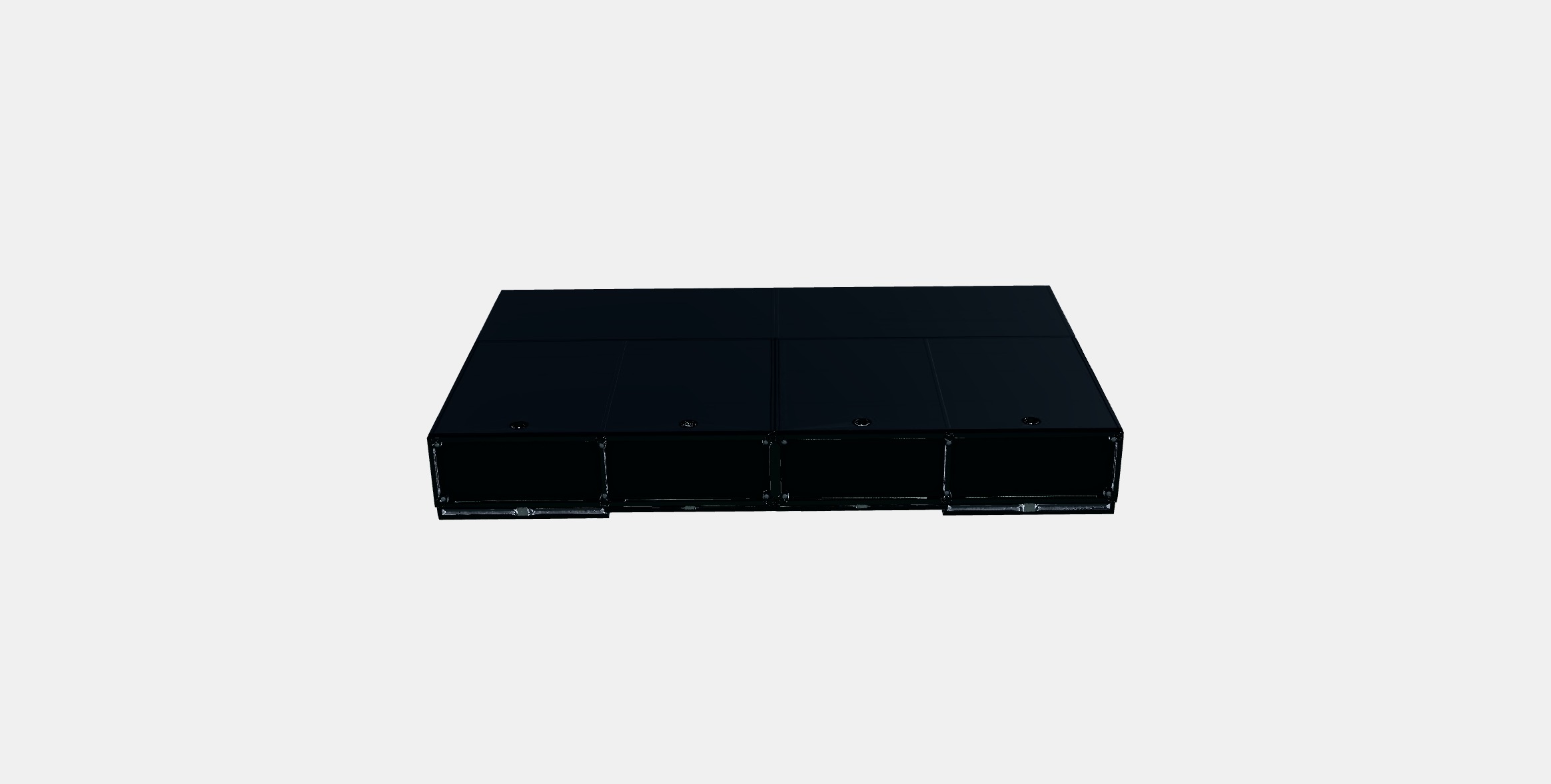 GALANT Storage combination w sliding doors 1 Low-poly 3D model_6