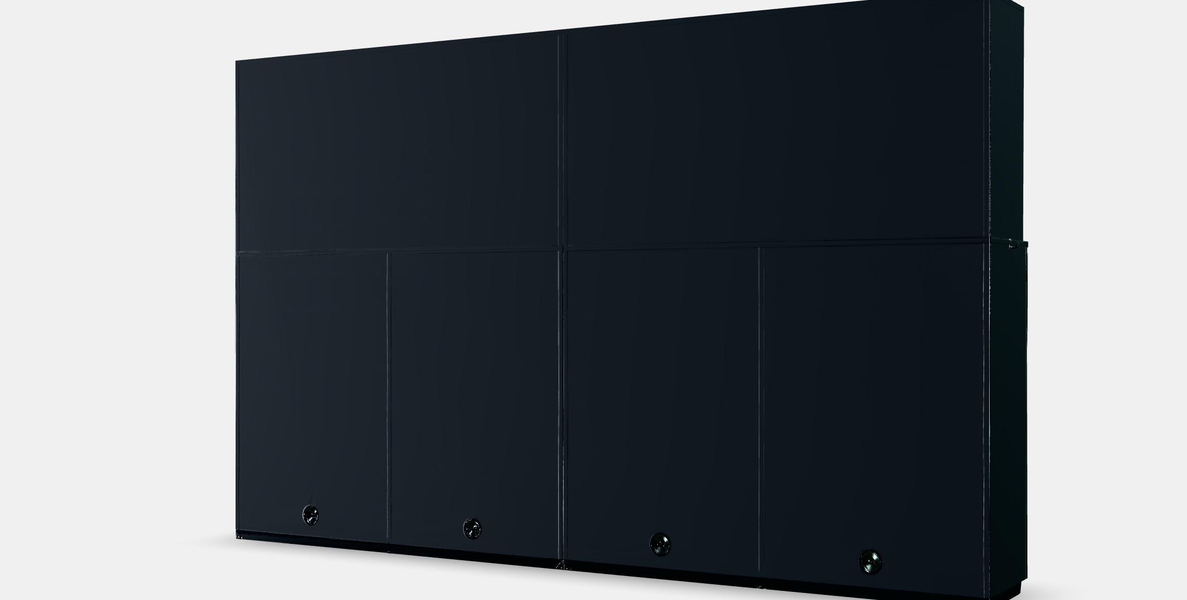 GALANT Storage combination w sliding doors 1 Low-poly 3D model_5