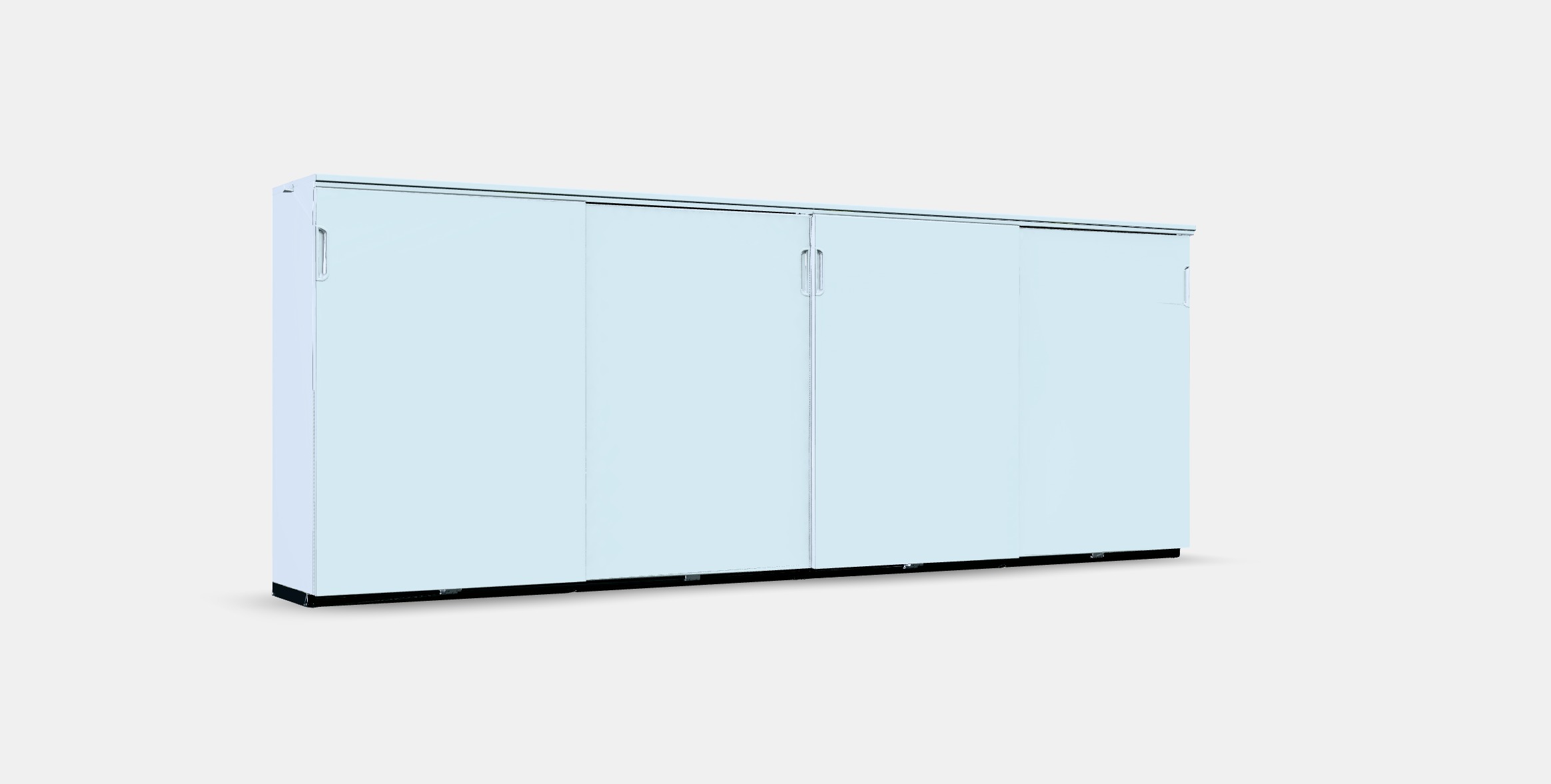 GALANT Storage combination w sliding doors 2 Low-poly 3D model_9
