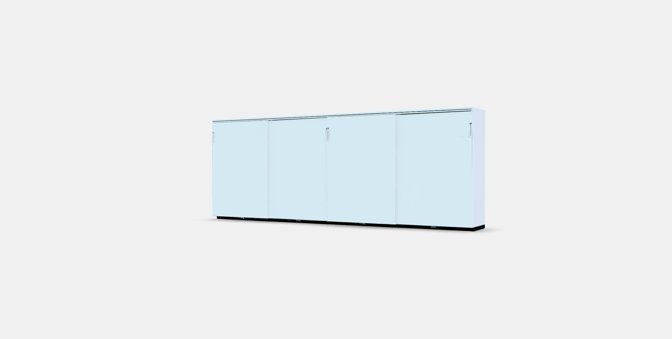 GALANT Storage combination w sliding doors 2 Low-poly 3D model_12